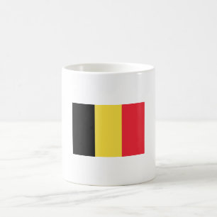 Drapeau de tasse de la Belgique