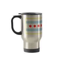 Drapeau de tasse de voyage de Chicago