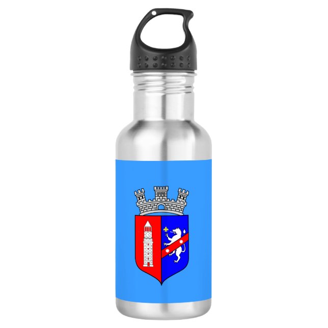 Drapeau de Tirana, Bouteille d'eau d'Albanie (Devant)