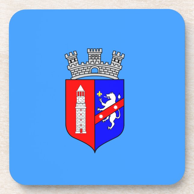 Drapeau de Tirana, Dessous de verre d'Albanie (Devant)