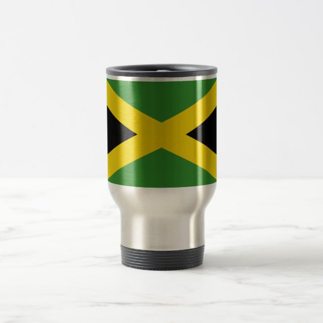 Drapeau de voyage de la Jamaïque/de tasse de (Centre)