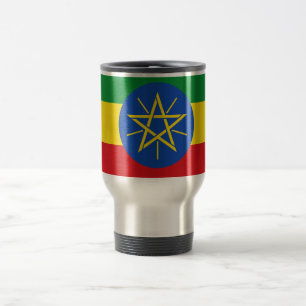 Drapeau de voyage de l'Ethiopie/de tasse de