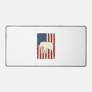 Drapeau d'éléphant patriotique dessin vectoriel vi