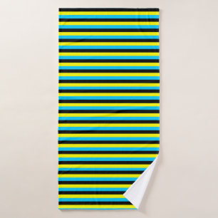 drapeau des bahamas rayures pays motif bleu jaune