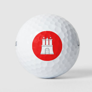 Drapeau des balles de golf de Hambourg