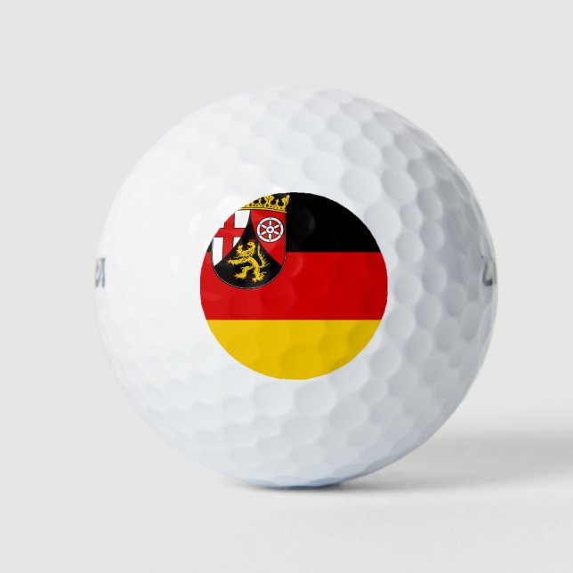 Drapeau des balles de golf de Rhénanie-Palatinat (Devant)