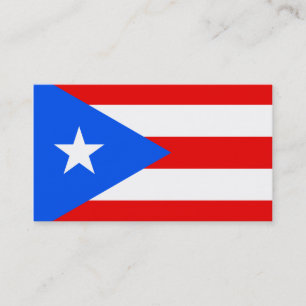 Drapeau des cartes de visite de Porto Rico