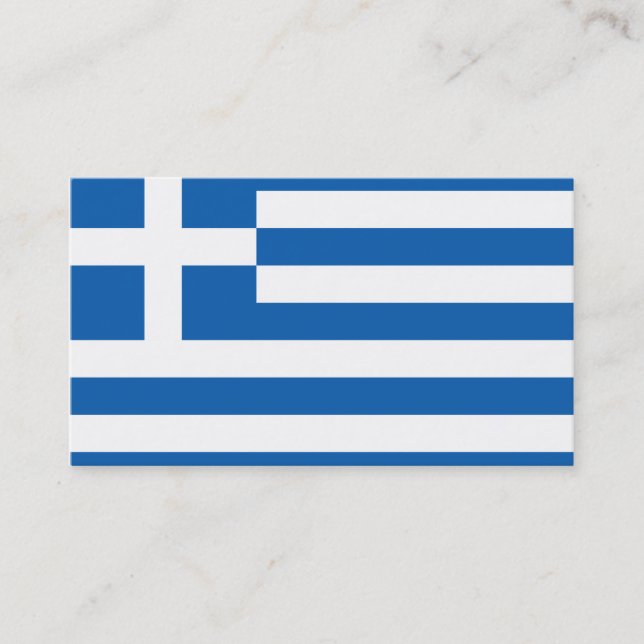 Drapeau des Cartes de visite grecs (Devant)