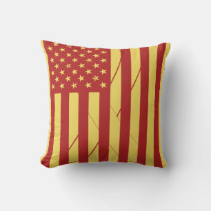 Drapeau des États-Unis Coussin Vintage