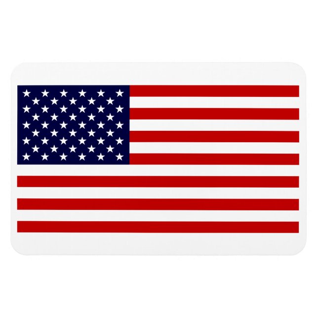 Drapeau Des États-Unis D'Amérique Flexi Magnet (Horizontal)