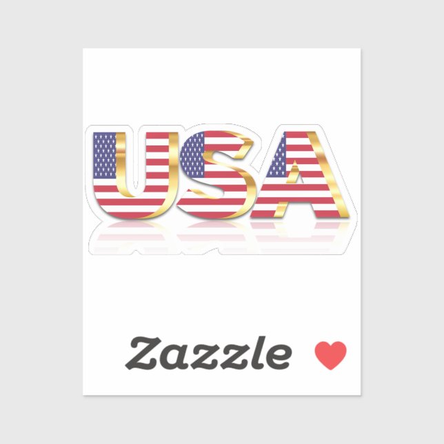 Drapeau des États-Unis d'Amérique Sticker patrioti (Feuille)