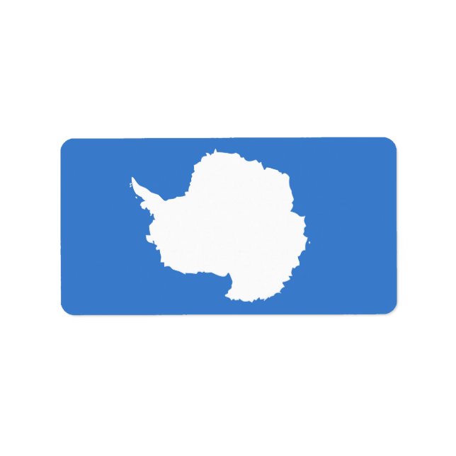 Drapeau des Étiquettes de l'Antarctique (Devant)