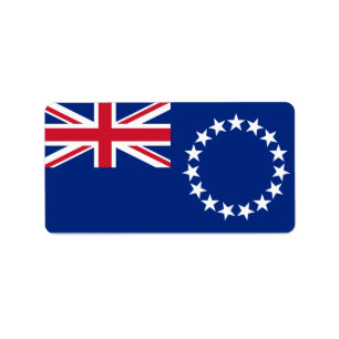 Drapeau des Étiquettes des Îles Cook