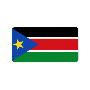 Drapeau des Étiquettes du Sud-Soudan