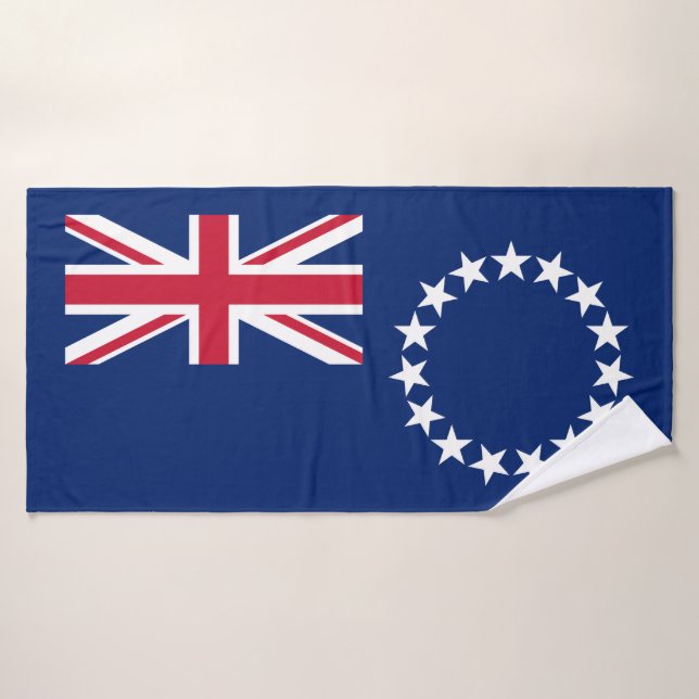Drapeau des Îles Cook (Serviette de bain)