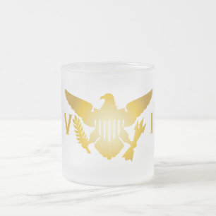 Drapeau des îles Vierges de l'or Mug givré