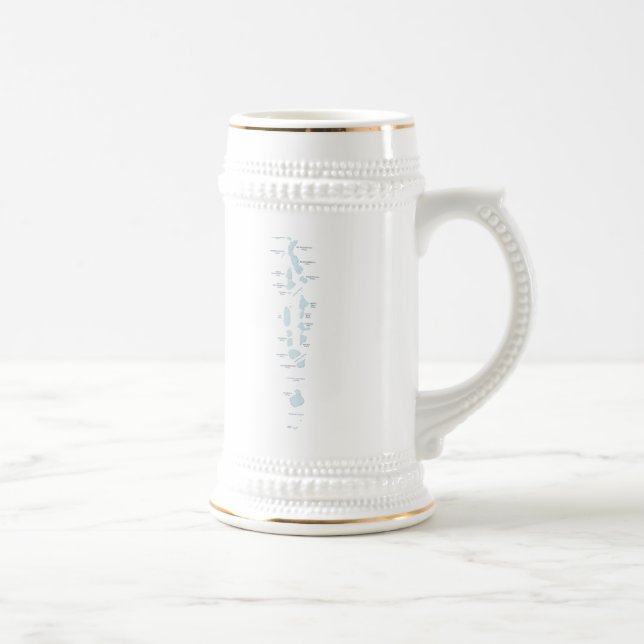 Drapeau des Maldives ~ Plan Mug (Droite)