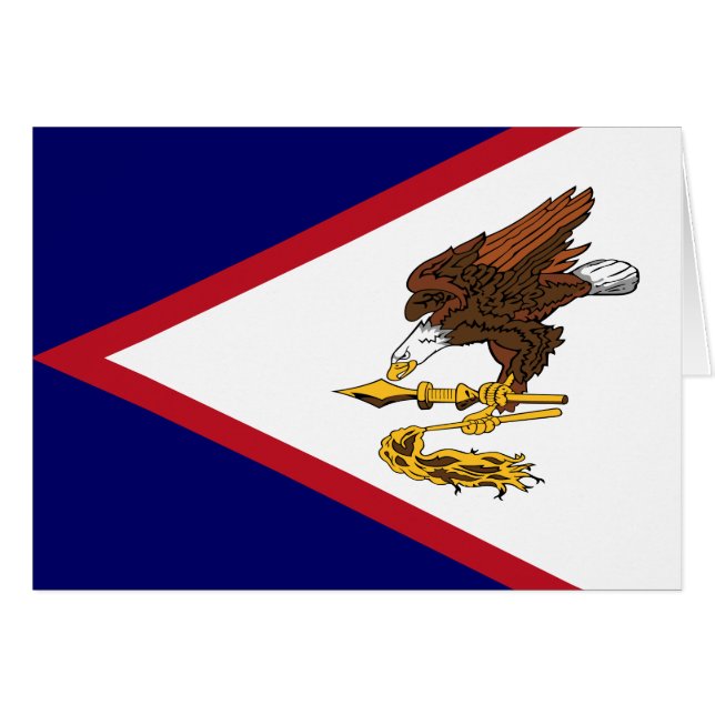 Drapeau des Samoa américaines patriotiques (Devant horizontal)