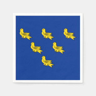 Drapeau des serviettes en papier Sussex