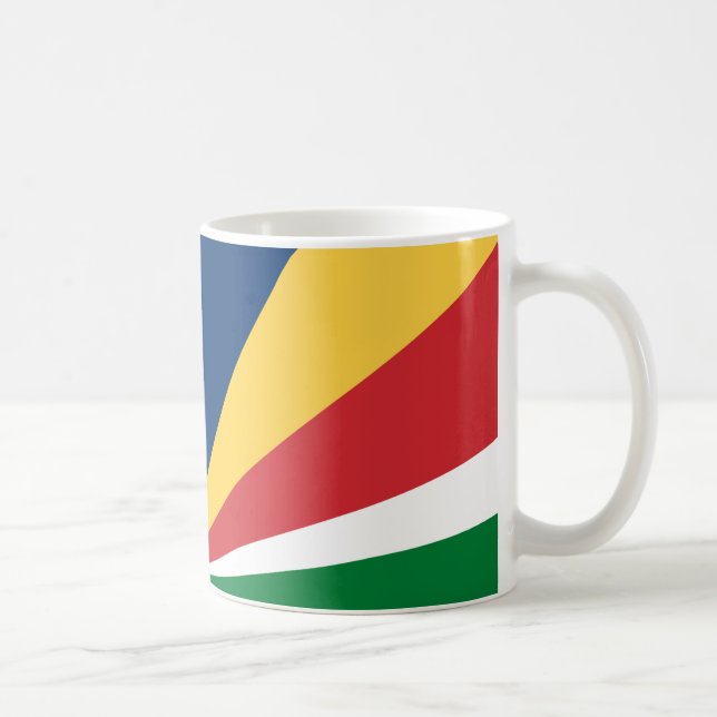 Drapeau des Seychelles Céramique café Mug (Droite)