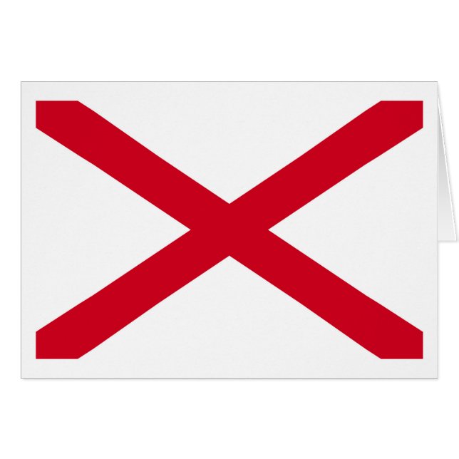 Drapeau d'État de l'Alabama (Devant horizontal)