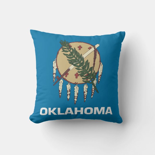 Drapeau d'État de l'Oklahoma Coussin américain MoJ (Recto)