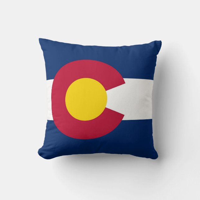 Drapeau d'État du Colorado Coussin américain MoJo (Recto)