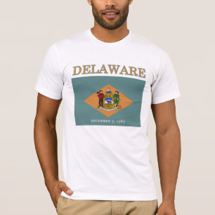 Drapeau d'Etat du Delaware T-shirt Bella Canvas