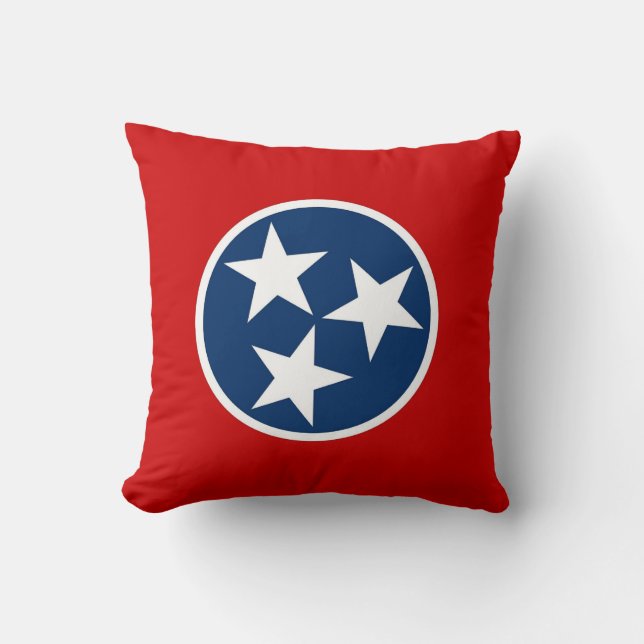 Drapeau d'état du Tennessee Coussin MoJo américain (Recto)