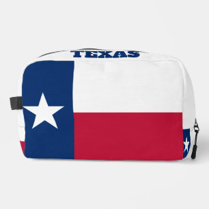 Drapeau d'état du Texas sac de voyage de toilette 