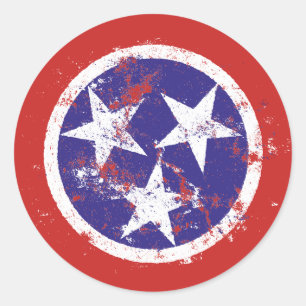 Drapeau D'État En Perte Sur Les Stickers Du Tennes