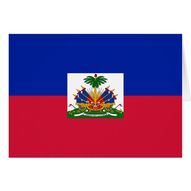 Drapeau d'Haïti (Devant horizontal)