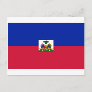 Drapeau d'Haïti - Flagge Haitis Postkarte