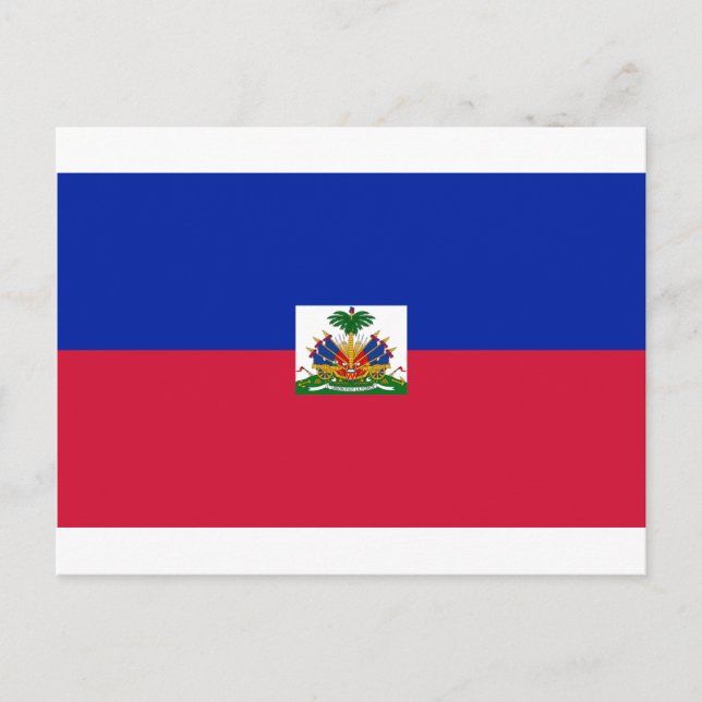Drapeau d'Haïti - Flagge Haitis Postkarte (Vorderseite)