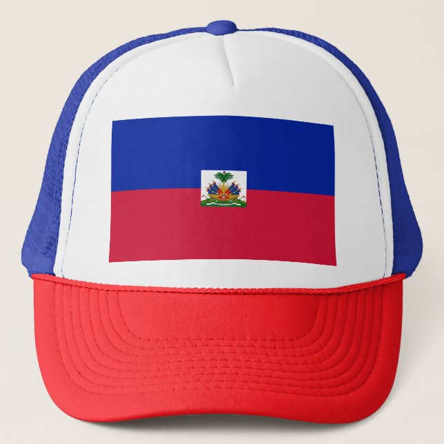 Drapeau d'Haïti - Flagge von Haiti Truckerkappe (Vorderseite)