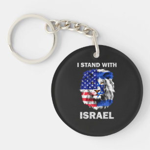 Drapeau d'Israël et des États-Unis Lion _ Je suis