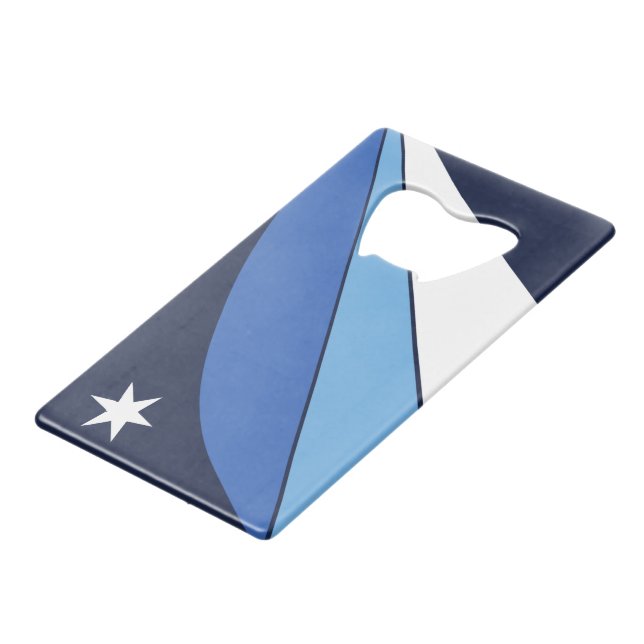 Drapeau d'ouverture de bouteille en acier inoxydab (Dos Angle)