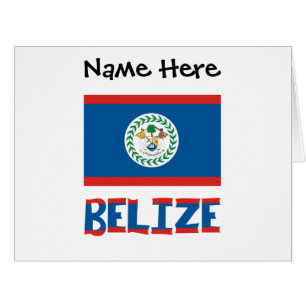 Drapeau du Belize et du Bélizien Personnalisé