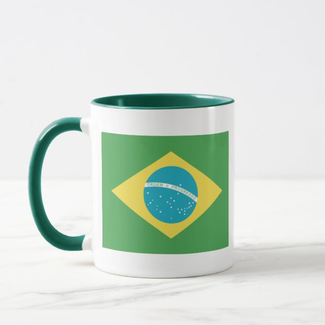 Drapeau du Brésil Mug (Gauche)