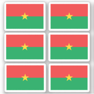 Drapeau du Burkina Faso - une collection Stickers