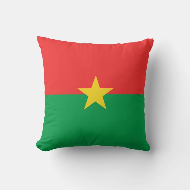 Drapeau du Burkina Faso x Coussin du drapeau (Recto)