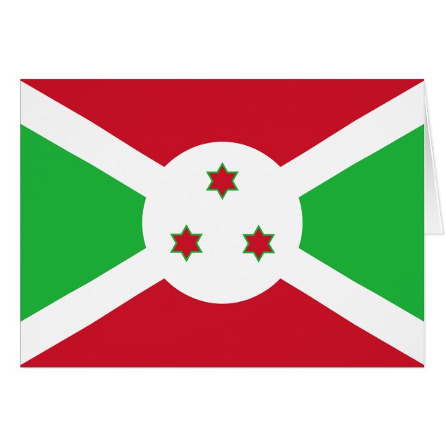 Drapeau du Burundi patriotique (Devant horizontal)