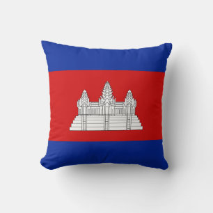 Drapeau du Cambodge x Coussin du drapeau