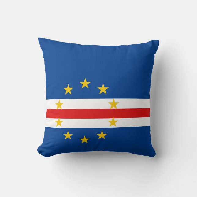 Drapeau du Cap-Vert x Coussin du drapeau (Recto)
