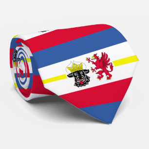 Drapeau du Cravate Mecklembourg-Poméranie occident