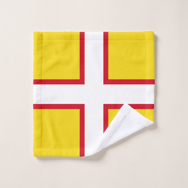 Drapeau du Dorset (Gant de toilette)