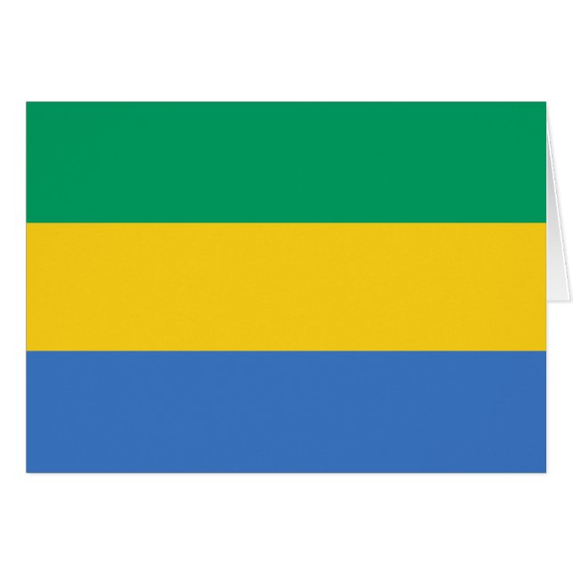 Drapeau du Gabon (Devant horizontal)