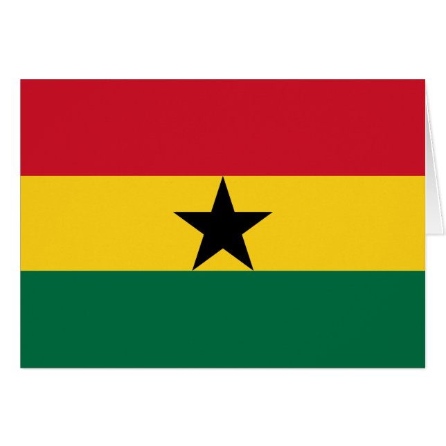 Drapeau du Ghana (Devant horizontal)