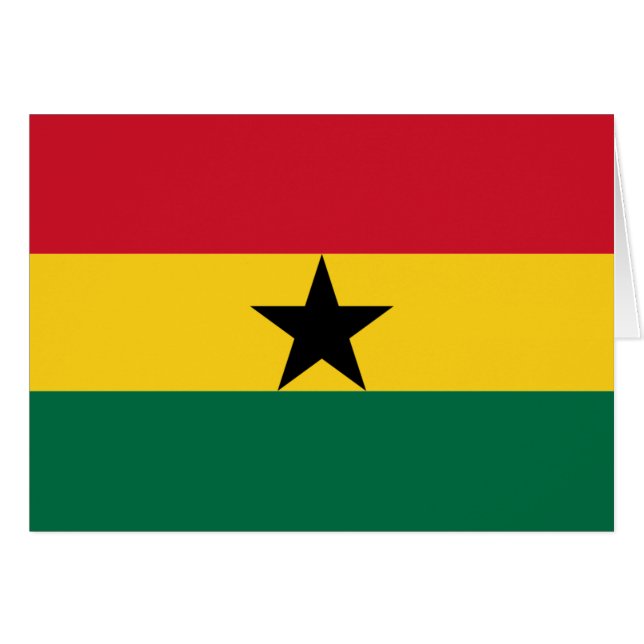 Drapeau du Ghana (Devant horizontal)