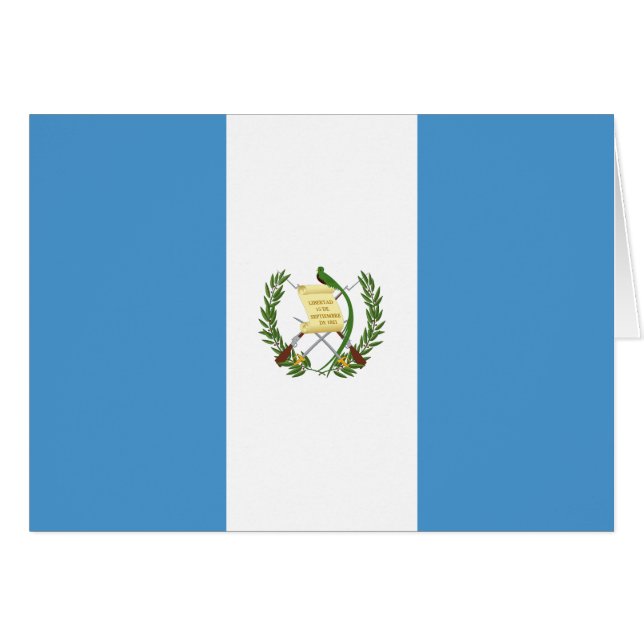 Drapeau du Guatemala (Devant horizontal)